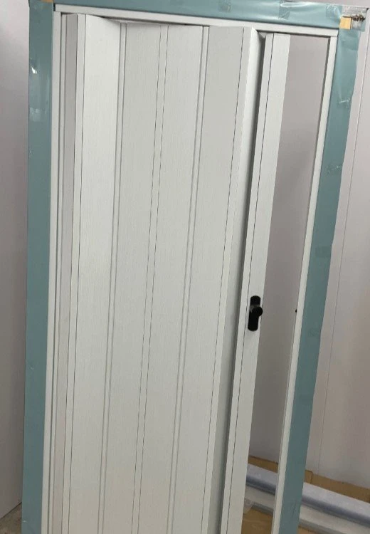 White color PVC plastic folding door